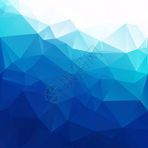 蓝色多边形镶嵌背景创意设计模板图片