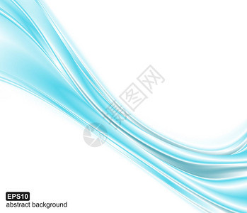 抽象蓝波背景演示传单邀请的矢量设计图片