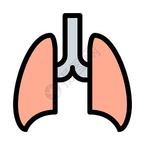 肺心病科简易图标背景图片