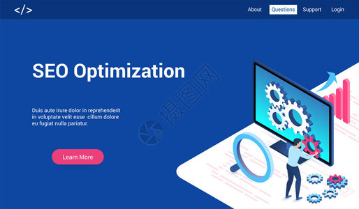 seo优化3dlp模板图片