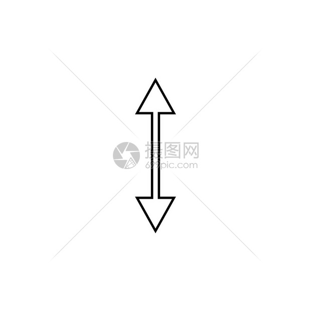 双向箭头图标用于网站设计和开发应用程序开发的细线图标白色背景图片