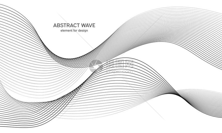 抽象波元进行设计数字频率轨道均衡器造型线条背景矢量图用混合工具创建的线条进行波弯曲的波浪线平滑的条纹图片