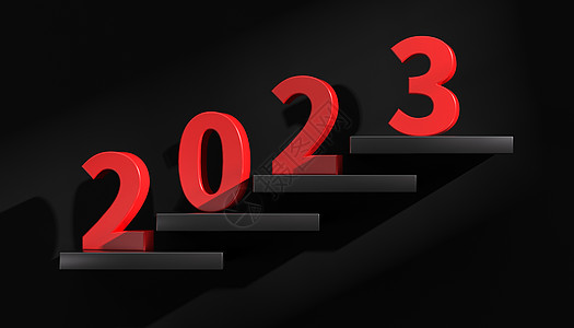 2023新年立体字背景图片