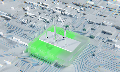 3D创意新能源场景图片