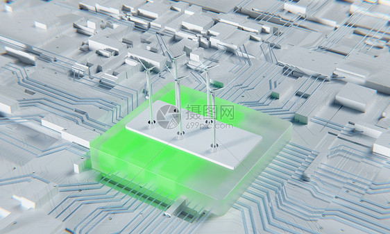 3D创意新能源场景图片