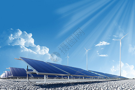 太阳能光伏新能源动力发电设计图片
