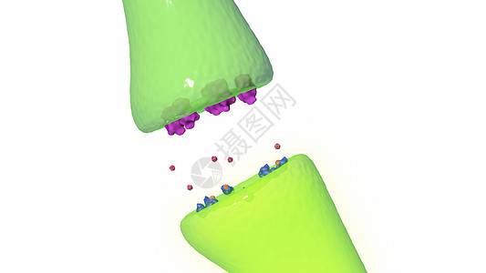神经发射器受体焦虑症中神经递质传导率低设计图片