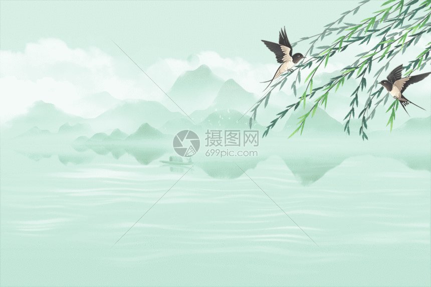 中国风立春海报GIF图片
