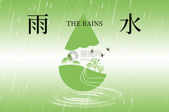 创意滴雨背景图片