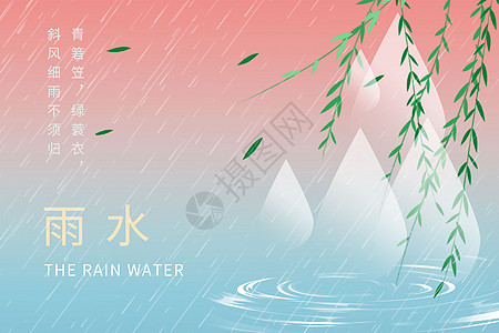 雨水色彩背景图片