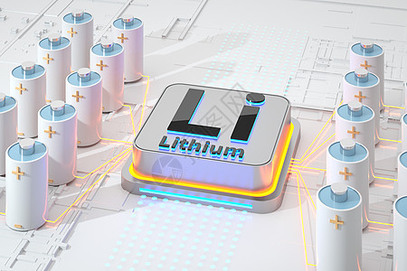 伏电站科技产品锂电池场景设计图片