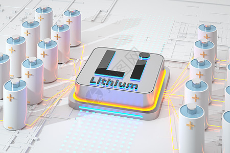 科技产品锂电池场景图片