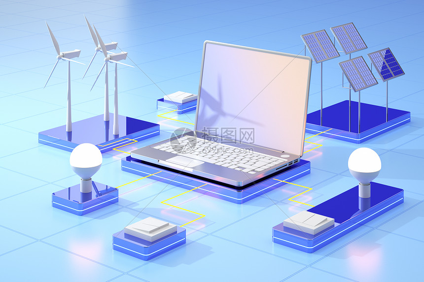 新能源发电场景图片素材-正版创意图片402426412-摄图网