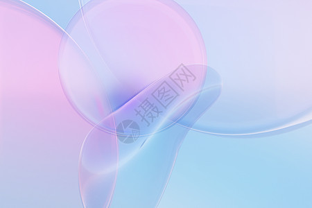 Blender梦幻抽象玻璃背景图片