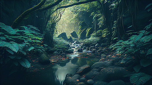 热带雨林环境图片