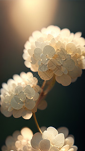 盛开的绣球花数字艺术图片