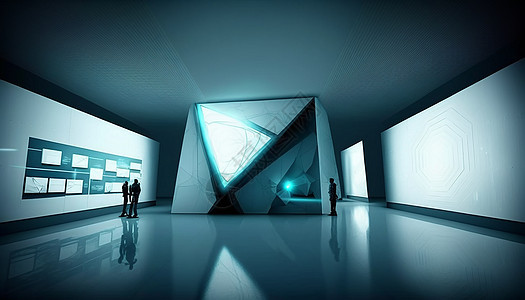 展览空间展示厅科幻未来主题图片