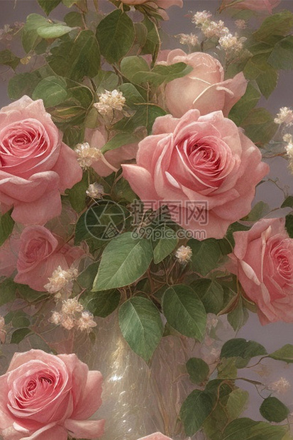 法式玫瑰图片
