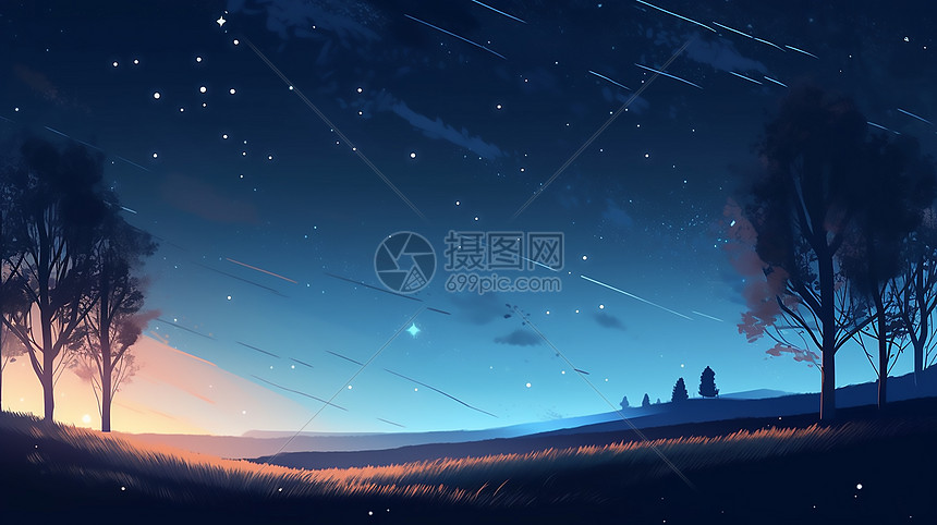 夜晚星空图片