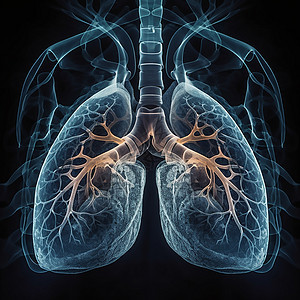 蓝色的肺图片