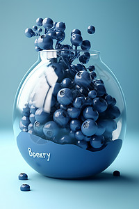 蓝莓水果展示图片