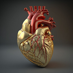 立体金属心脏图片