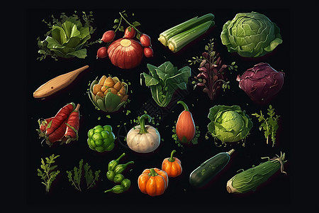 插画蔬菜图片