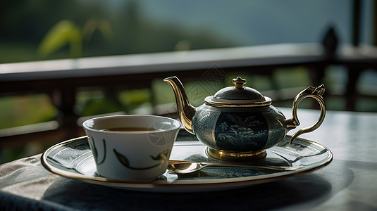 欧式茶具图片