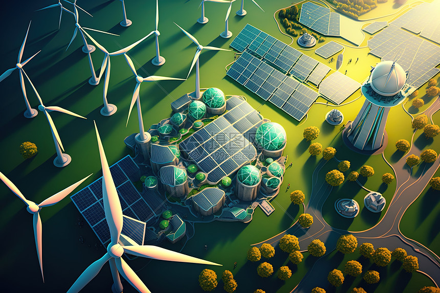 3D新能源插画图片下载-正版图片402438203-摄图网