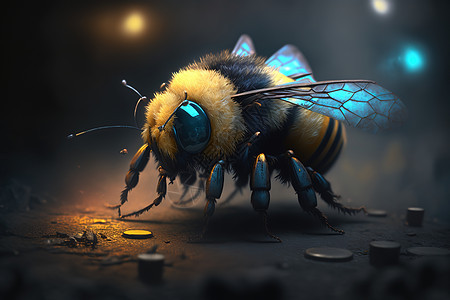 真实质感蜜蜂图片