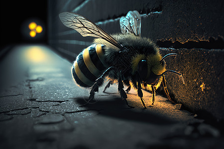 可爱蜜蜂背景图片