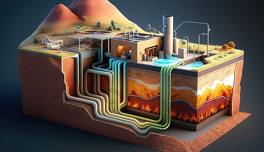 地热能发电图片