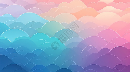 彩色云状背景图图片