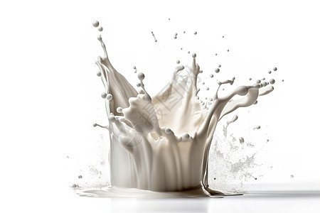 牛奶喷溅效果图片