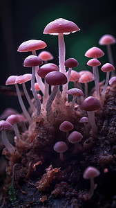 彩色野生菌图片