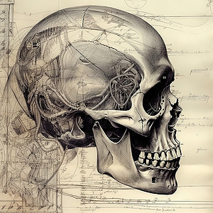 人体头部结构图片