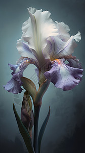 高贵的紫色花朵背景图片