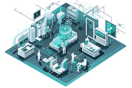 2.5D科技智能医疗保健治疗中心图片