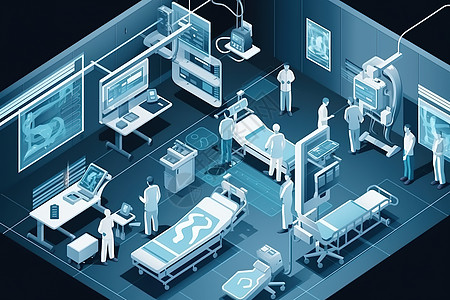 2.5D科技智能医疗保健治疗中心图片