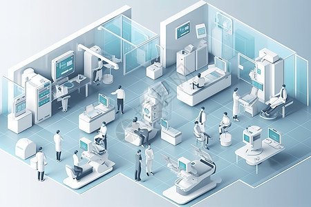2.5D科技智能医疗保健治疗中心图片
