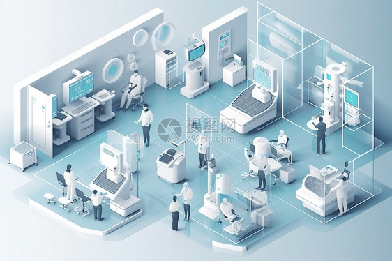 2.5D科技智能医疗保健治疗中心图片