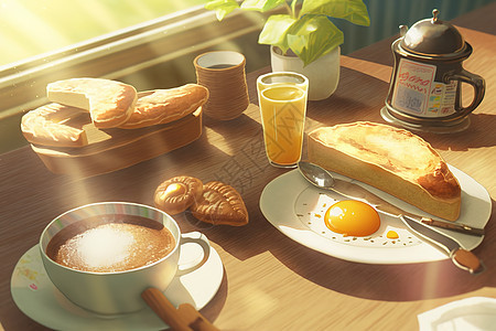 清晨营养早餐图片