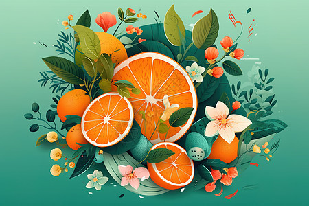 橙子AI绘画背景图片