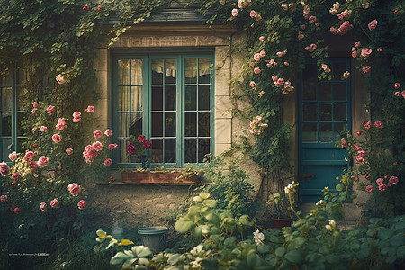 窗外风景素材图片