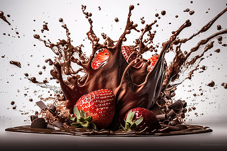 水果草莓背景图片