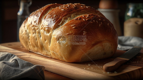 松软的面包图片