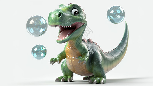 3D可爱恐龙模型图片