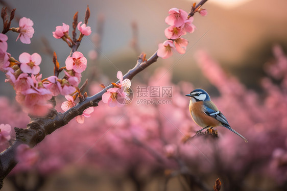 春天桃花图片