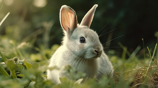 高清的小兔子背景图片