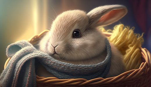 开心小兔子图片